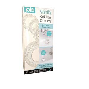 Joie Vanity Sink Tub Shower Hair Catchers Set of 6 Large Small Size Home Goods